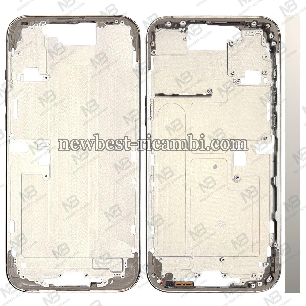 iPhone 16 Pro Max Middle Frame + Side Key Natural Titanium