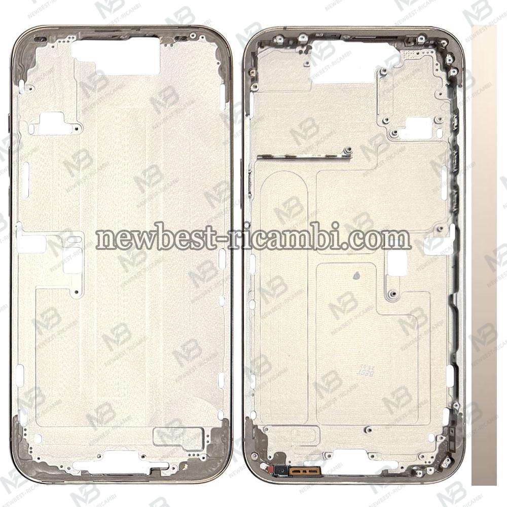 iPhone 16 Pro Max Middle Frame + Side Key Desert Titanium