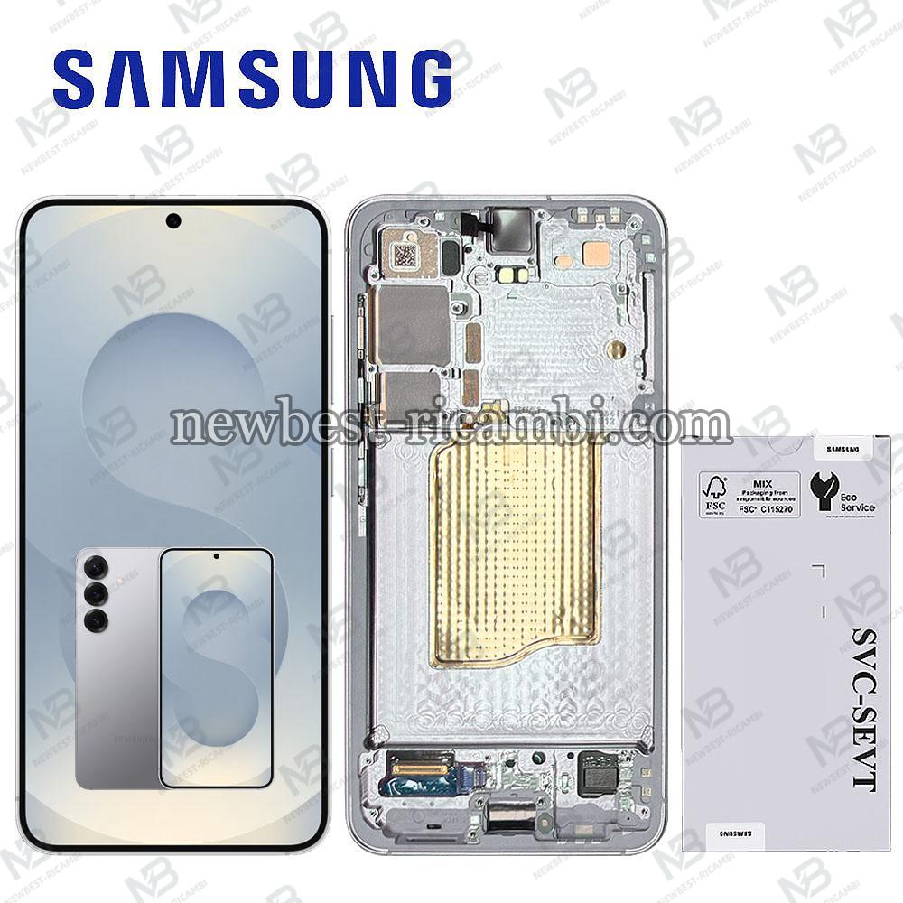 Samsung Galaxy S25 S931 Touch + Lcd + Frame Silver Shadow / Light Grey Service Pack