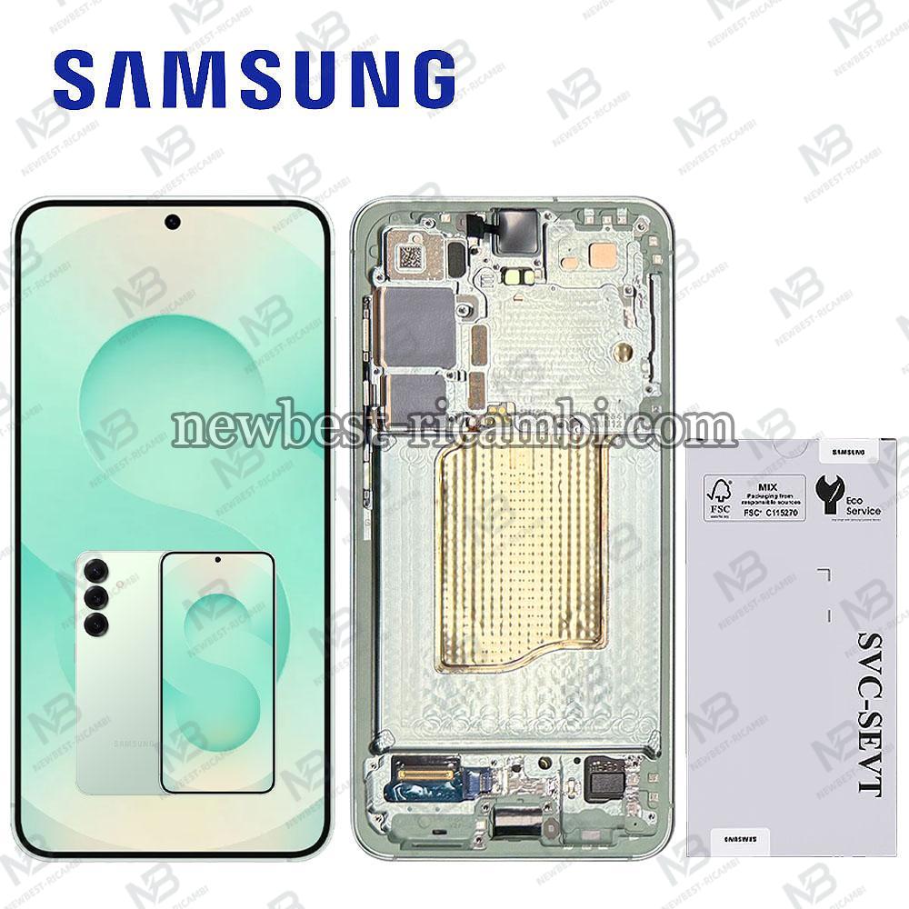 Samsung Galaxy S25 S931 Touch + Lcd + Frame Mint Green Service Pack