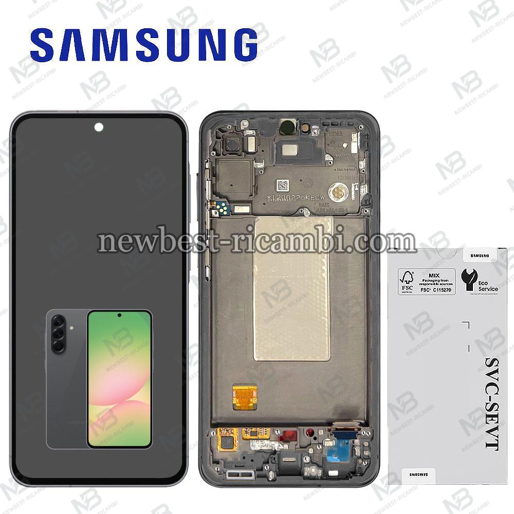 Samsung Galaxy A56 5G A566B Touch + Lcd + Frame Black Service Pack