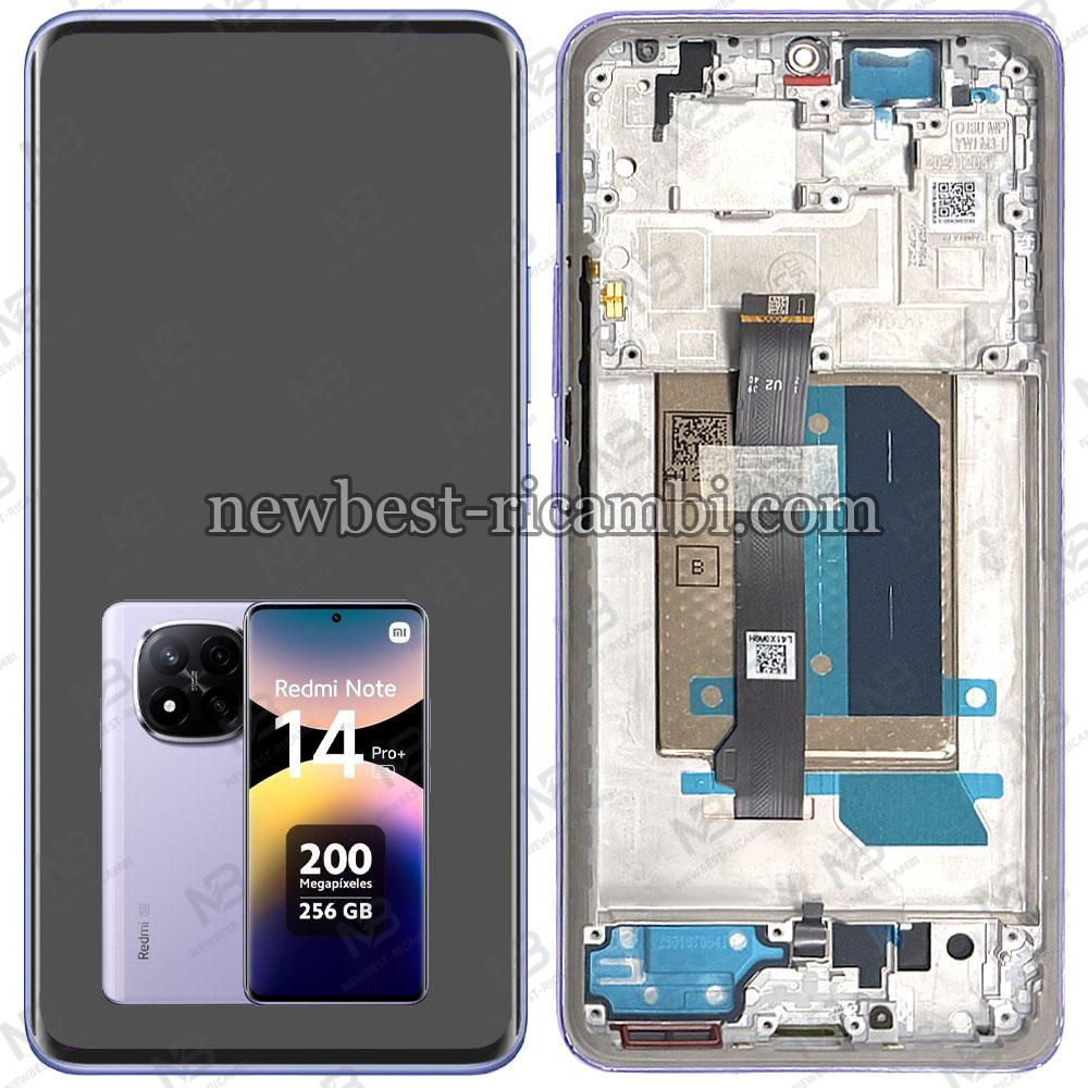 Xiaomi Redmi Note 14 Pro+ 5G Touch + Lcd + Frame Purple