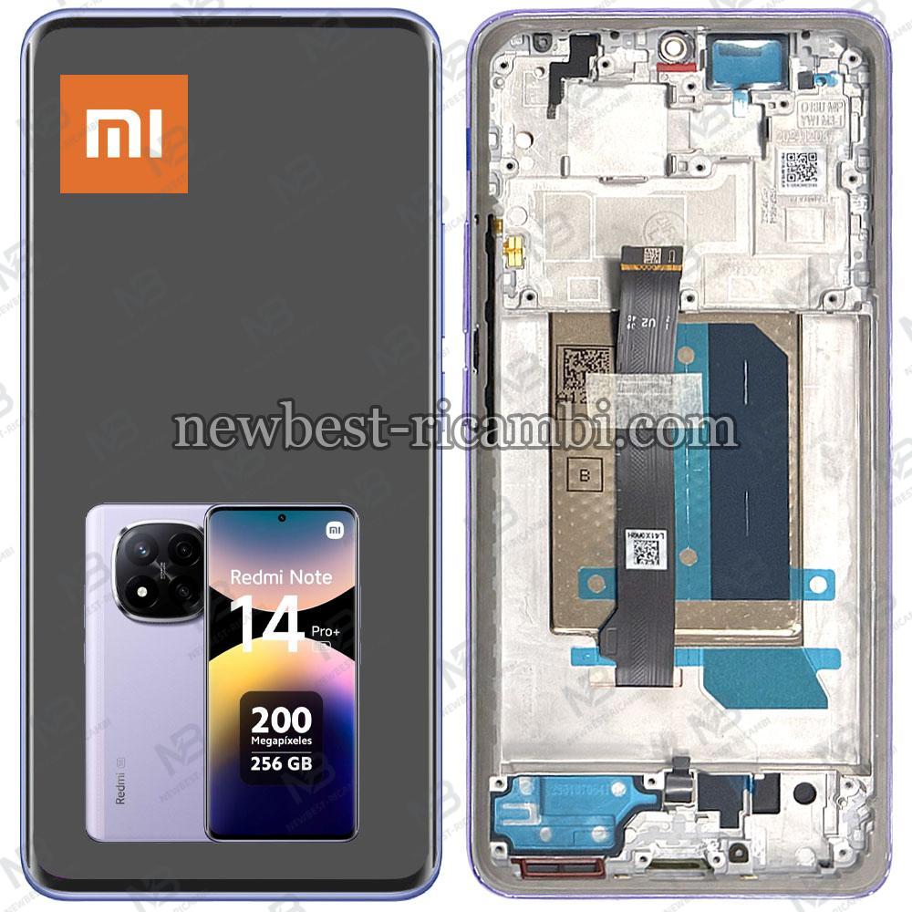 Xiaomi Redmi Note 14 Pro+ 5G Touch + Lcd + Frame Purple Service Pack