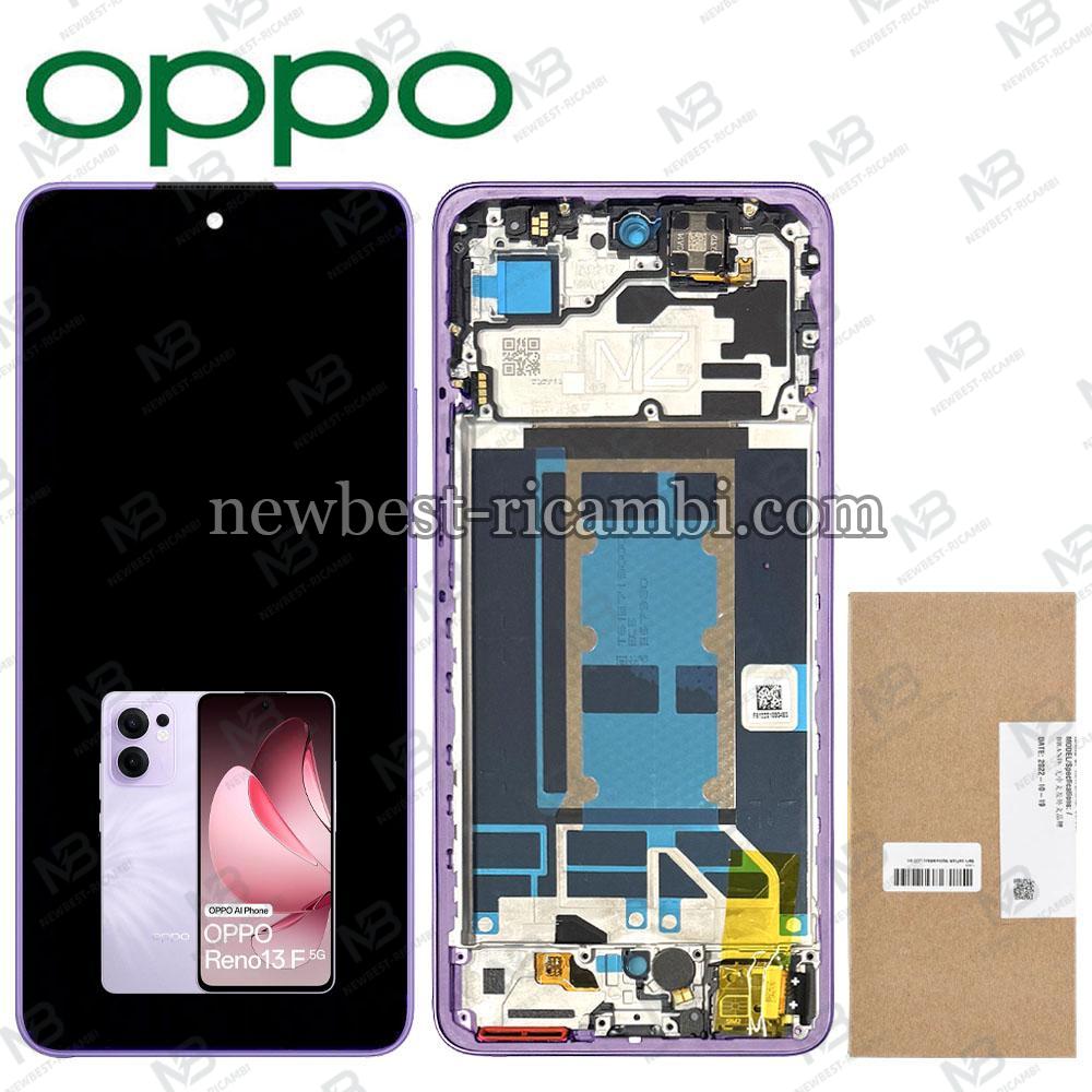 Oppo Reno 13 F 5G Touch + Lcd + Frame Purple Service Pack