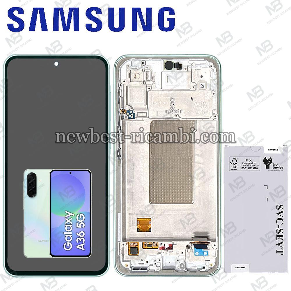 Samsung Galaxy A36 5G A366B Touch + Lcd + Frame Green Service Pack