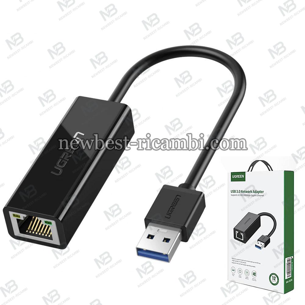 Ethernet Adapter Ugreen CR111 RJ45 USB 3.0 Black in Blister