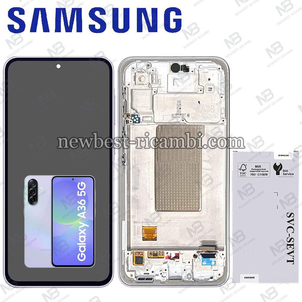 Samsung Galaxy A36 5G A366B Touch + Lcd + Frame Lavander Service Pack