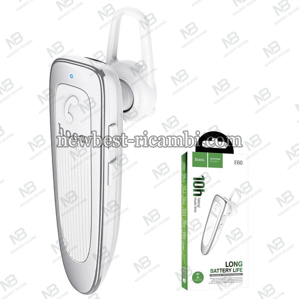 Handsfree Bluetooth Hoco E60 Brightness White in Blister