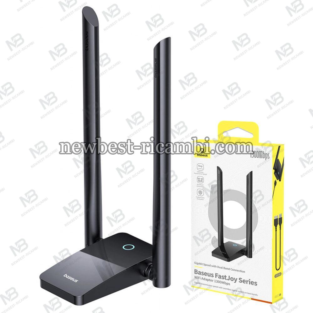 Wireless Adapter Baseus FastJoy Dual Band, Wi-Fi 6 1300Mbps Black B01317600111-05 in Blister