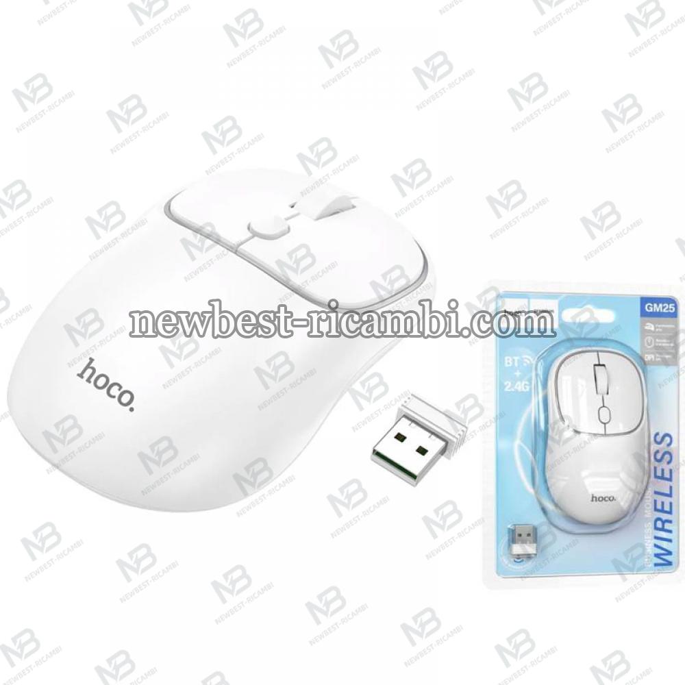 Bluetooth Mouse Hoco GM25 1600DPI White in Blister