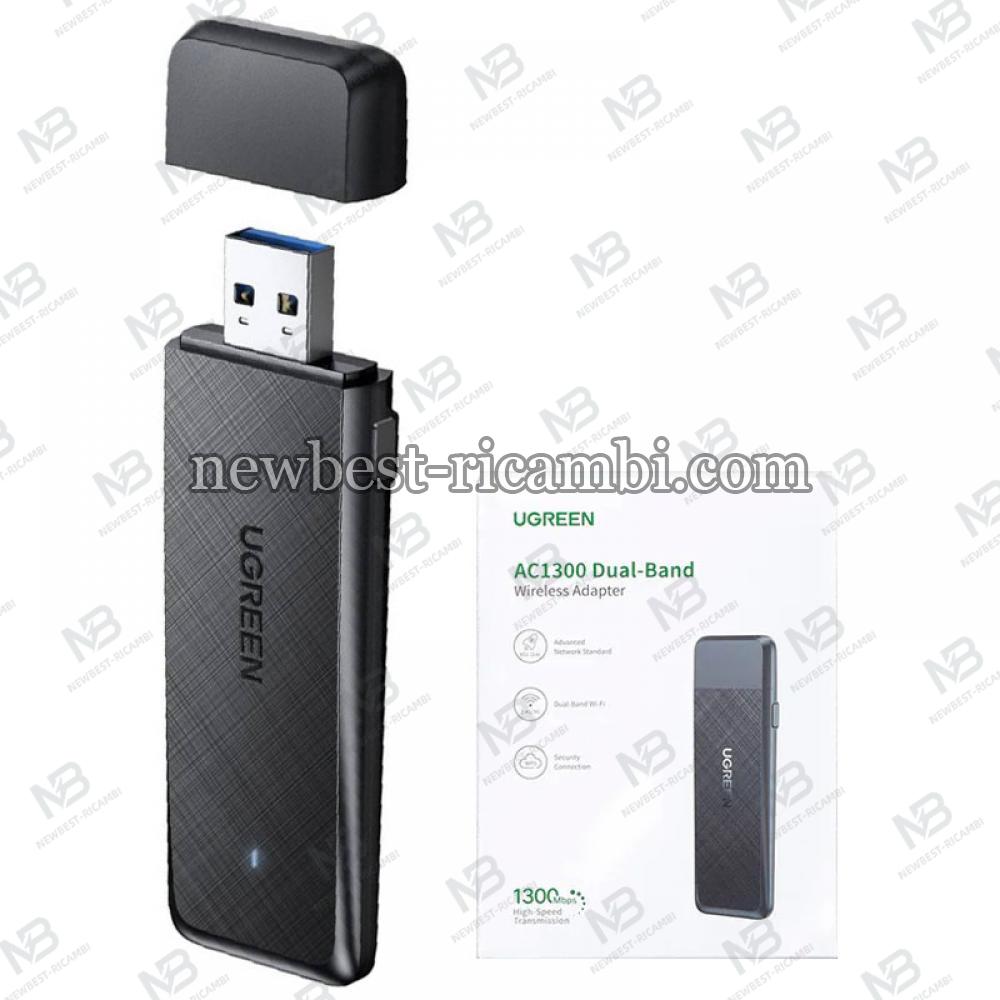 Wi-Fi Adapter Ugreen CM492 Dual Band 1300Mbps Grey in Blister