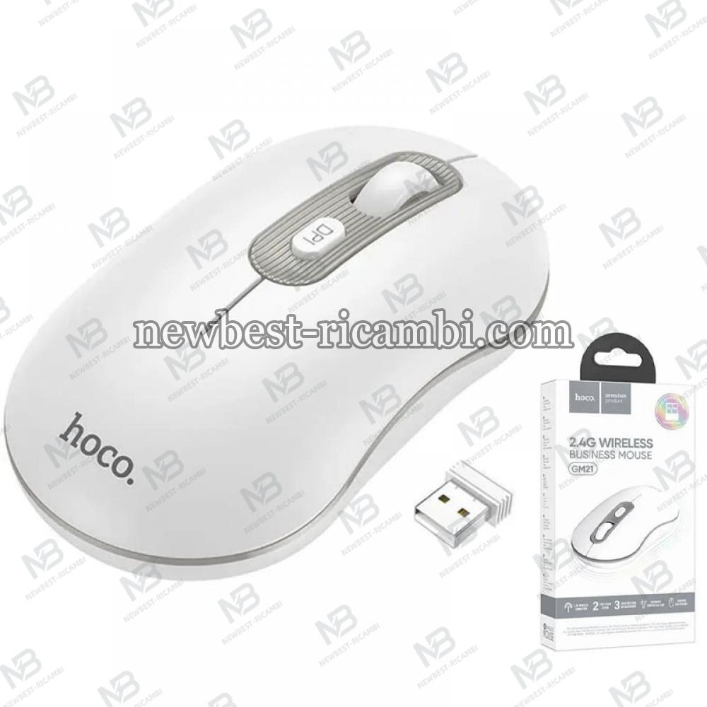 Wireless Mouse Hoco GM21 1600DPI White in Blister