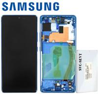 Samsung Galaxy S10 Lite G770 Touch + Lcd + Frame Blue Service Pack