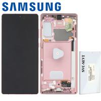 Samsung Galaxy Note 20 N980 N981 Touch + Lcd + Frame Brown Service Pack