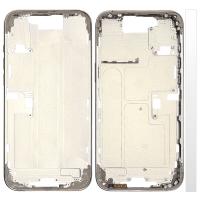 iPhone 16 Pro Max Middle Frame + Side Key White Titanium