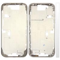 iPhone 16 Pro Middle Frame + Side Key White Titanium
