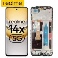 Realme 14x 5G (RMX5020) Touch + Lcd + Frame Black Service Pack