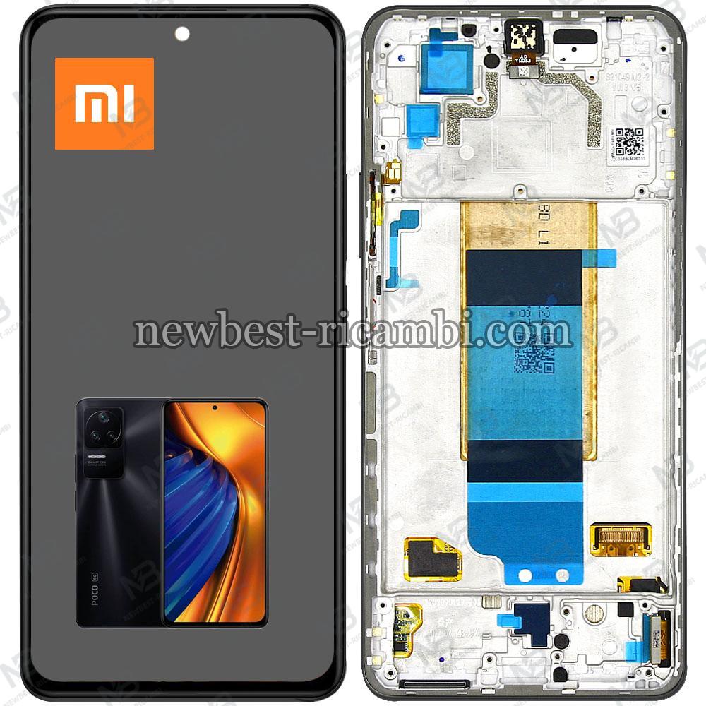Xiaomi Poco F4 (22021211RG) Touch + Lcd + Frame Black Service Pack
