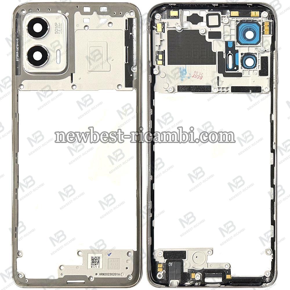 Moto G73 5g (2023) Frame B + Side Key White