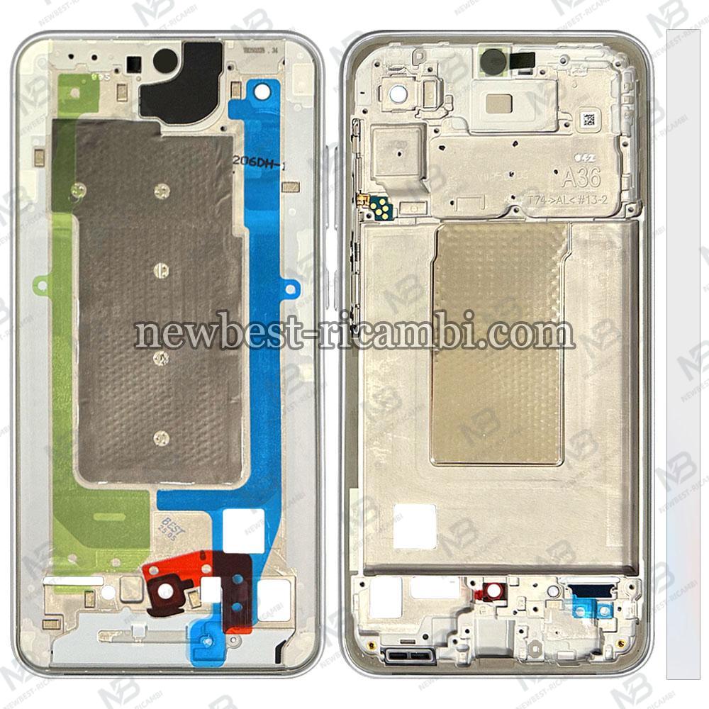 Samsung Galaxy A36 5G A366B Frame B + Side Key White