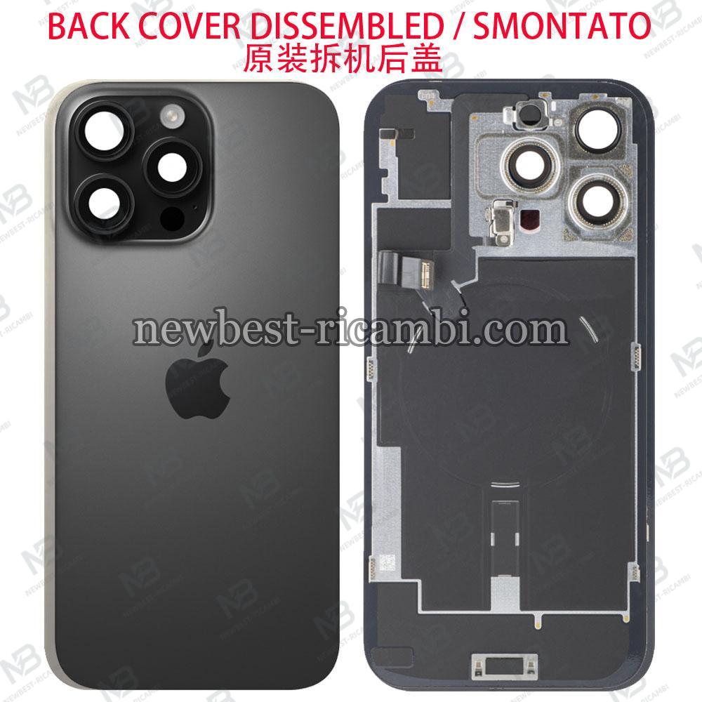 iPhone 16 Pro Max Back Cover Glass + Wireless Charge Black Dissembled Grade A Original