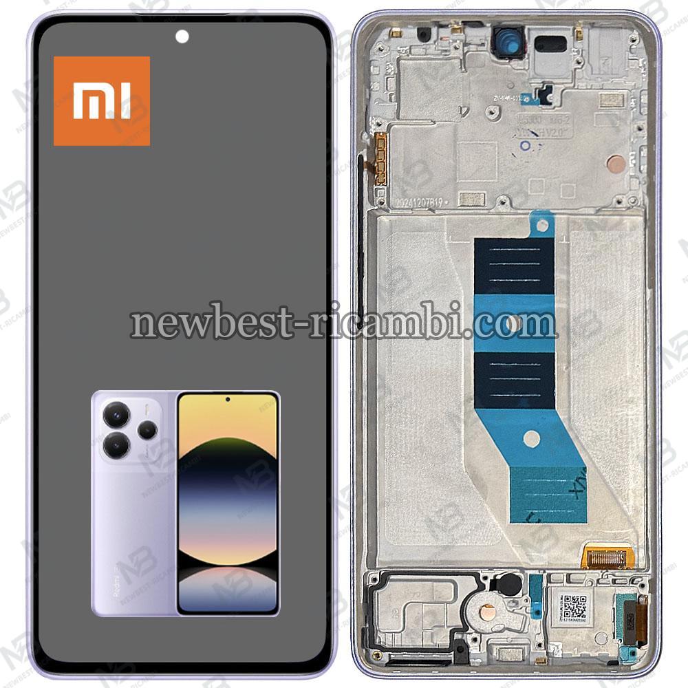 Xiaomi Redmi Note 14 5G Touch + Lcd + Frame Purple Service Pack