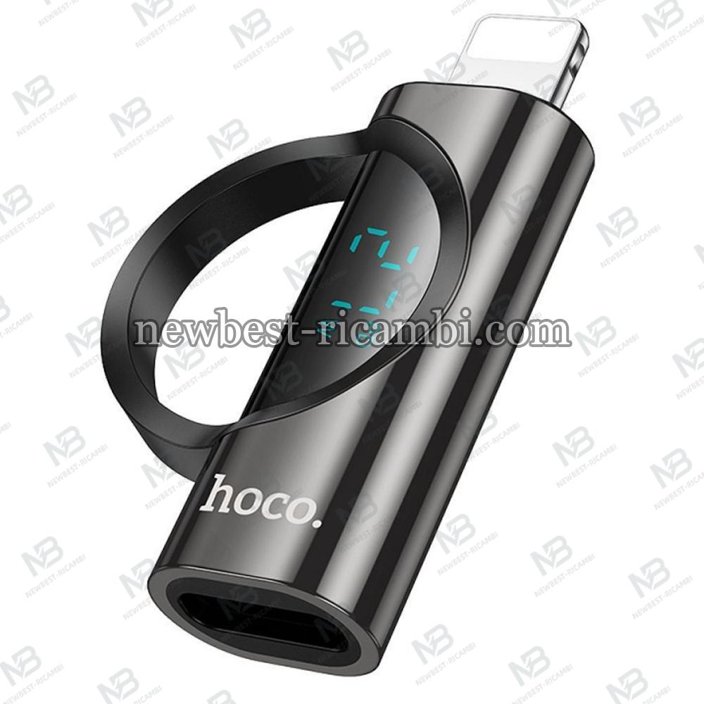 USB-C to Lightning Adapter Hoco UA32B Display Black In Blister