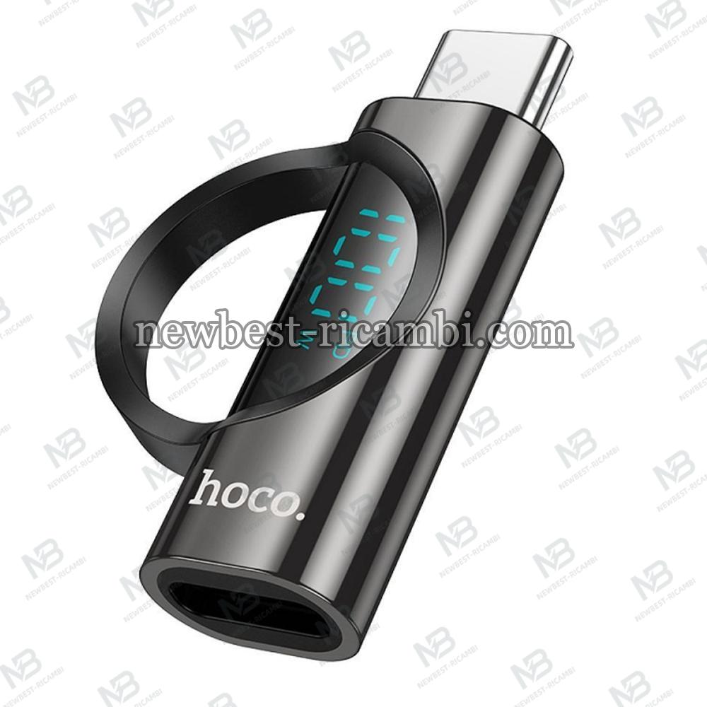 USB-C to USB-C Adapter Hoco UA32 Display Black In Blister