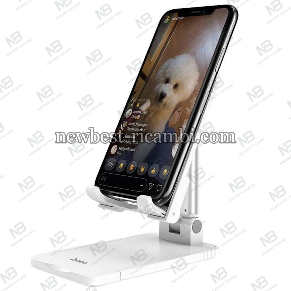 Stand Phone Hoco PH29A Folding 4.7inch - 10inch White In Blister