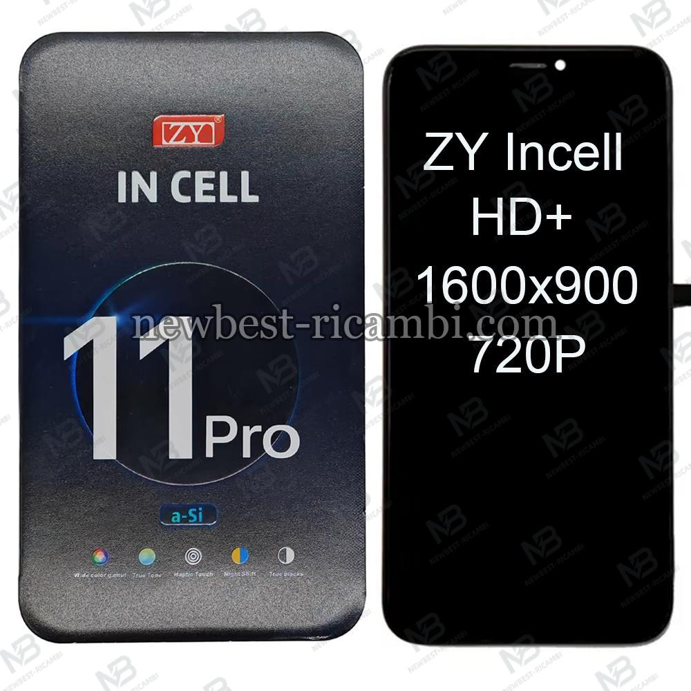 iPhone 11 Pro Touch+Lcd+Frame Black ZY Incell HD+ 1600x900 720P