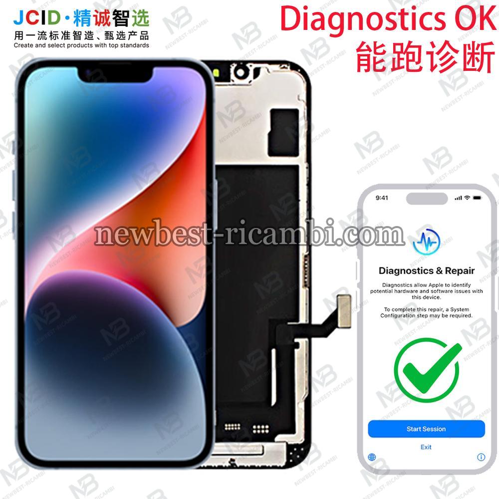 iPhone 14 Touch + Lcd + Frame Black JCID Oled Soft Diagnostics 