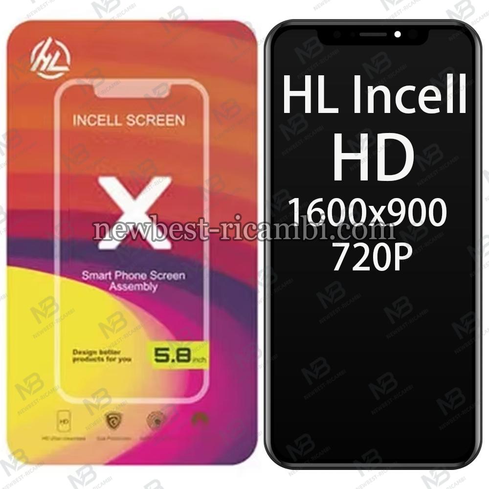 iPhone X Touch + Lcd + Frame Black HL Incell HD 1600x900 720P