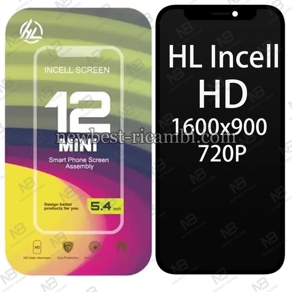 iPhone 12 Mini Touch + Lcd + Frame Black HL Incell HD 1600x900 720P