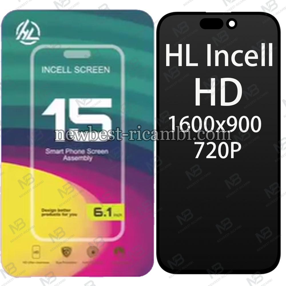 iPhone 15 Touch + Lcd + Frame Black HL Incell HD 1600x900 720P
