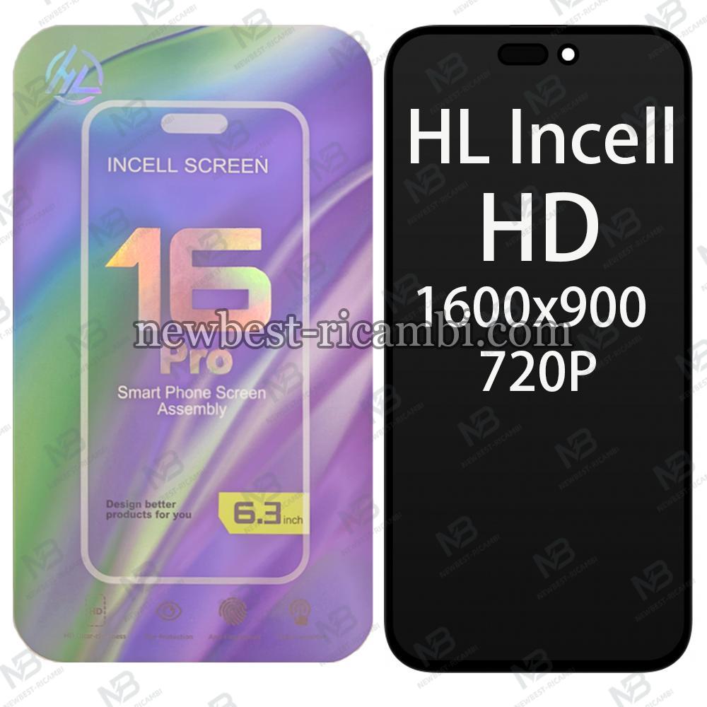 iPhone 16 Pro Touch + Lcd + Frame Black HL Incell HD 1600x900 720P