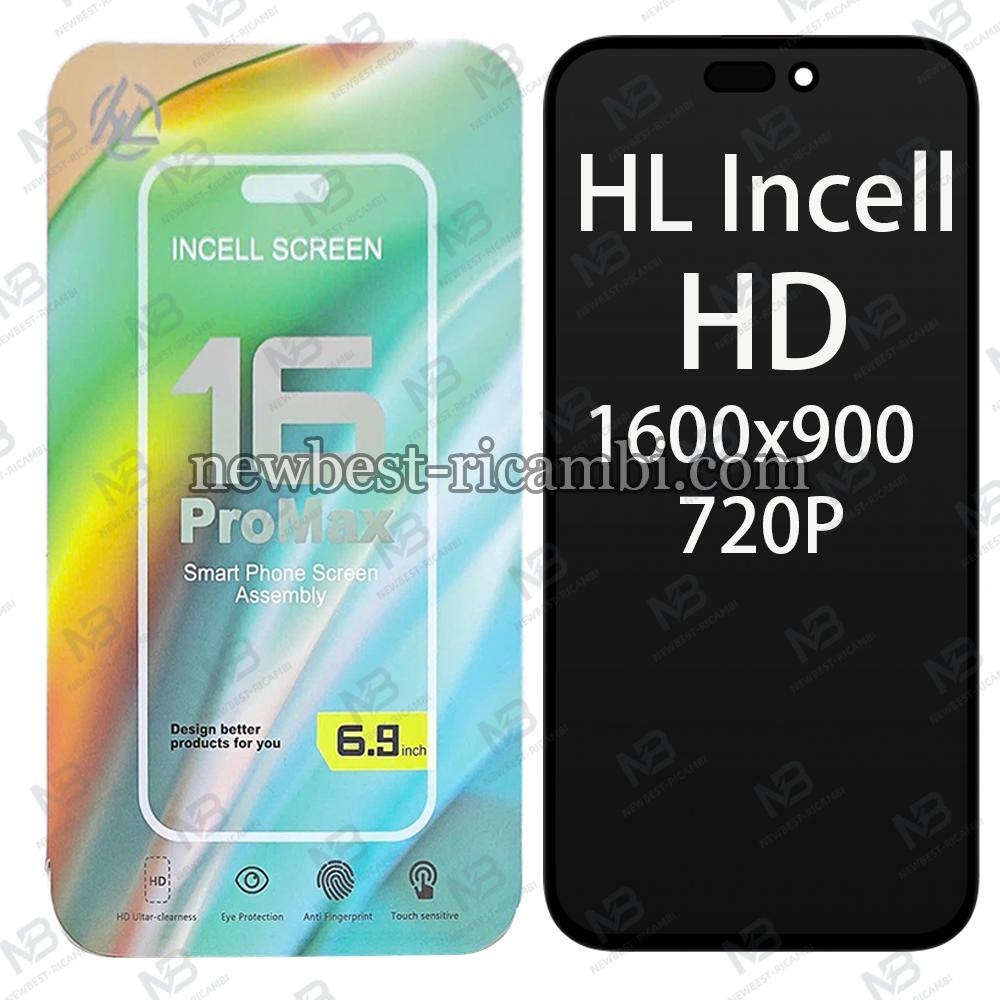 iPhone 16 Pro Max Touch + Lcd + Frame Black HL Incell HD 1600x900 720P