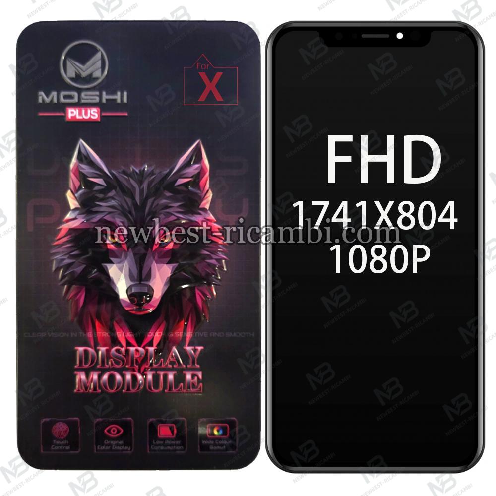 iPhone X Touch + Lcd + Frame Black Moshi FHD 1741X804 1080P