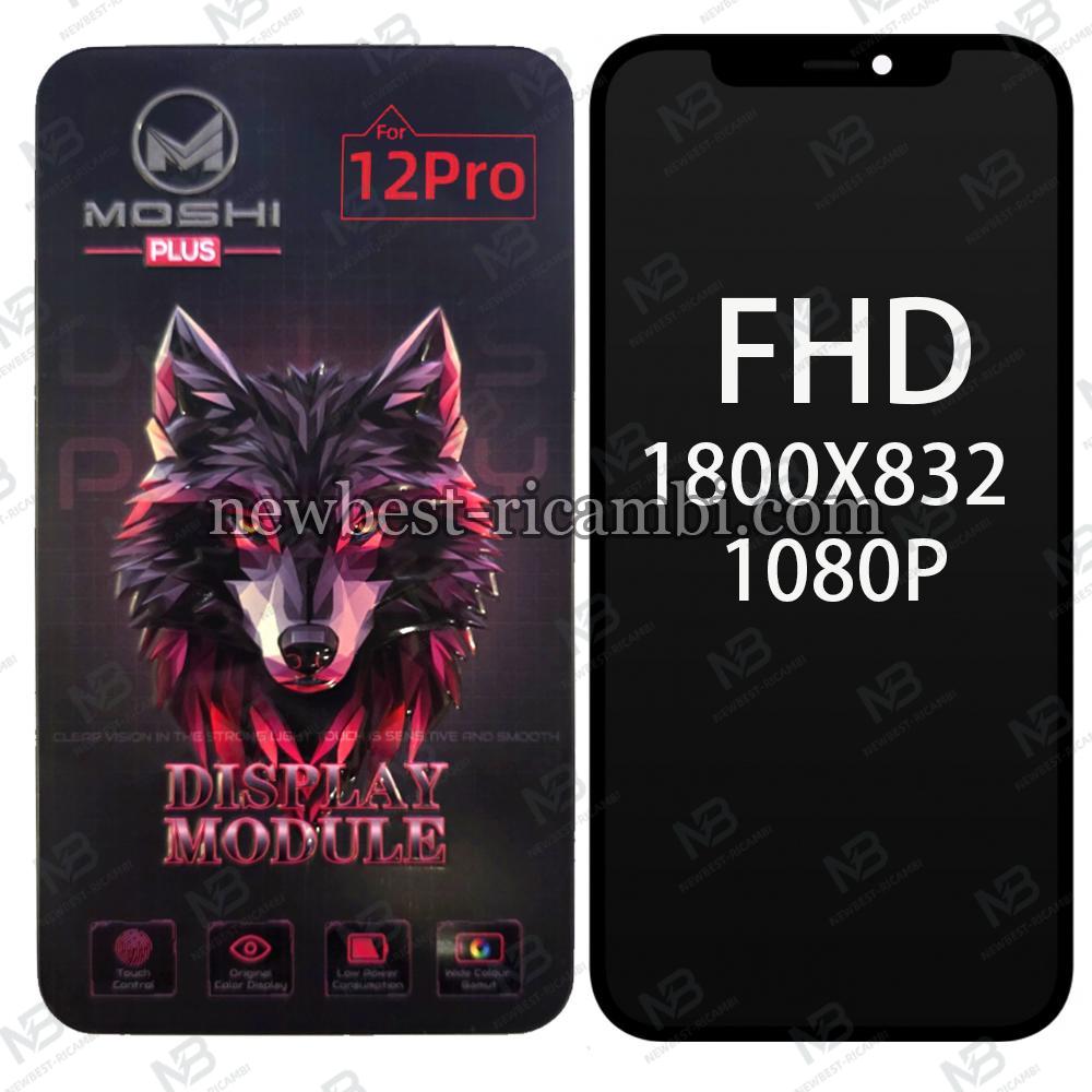 iPhone 12 / 12 Pro Touch + Lcd + Frame Black Moshi FHD 1800X832 1080P