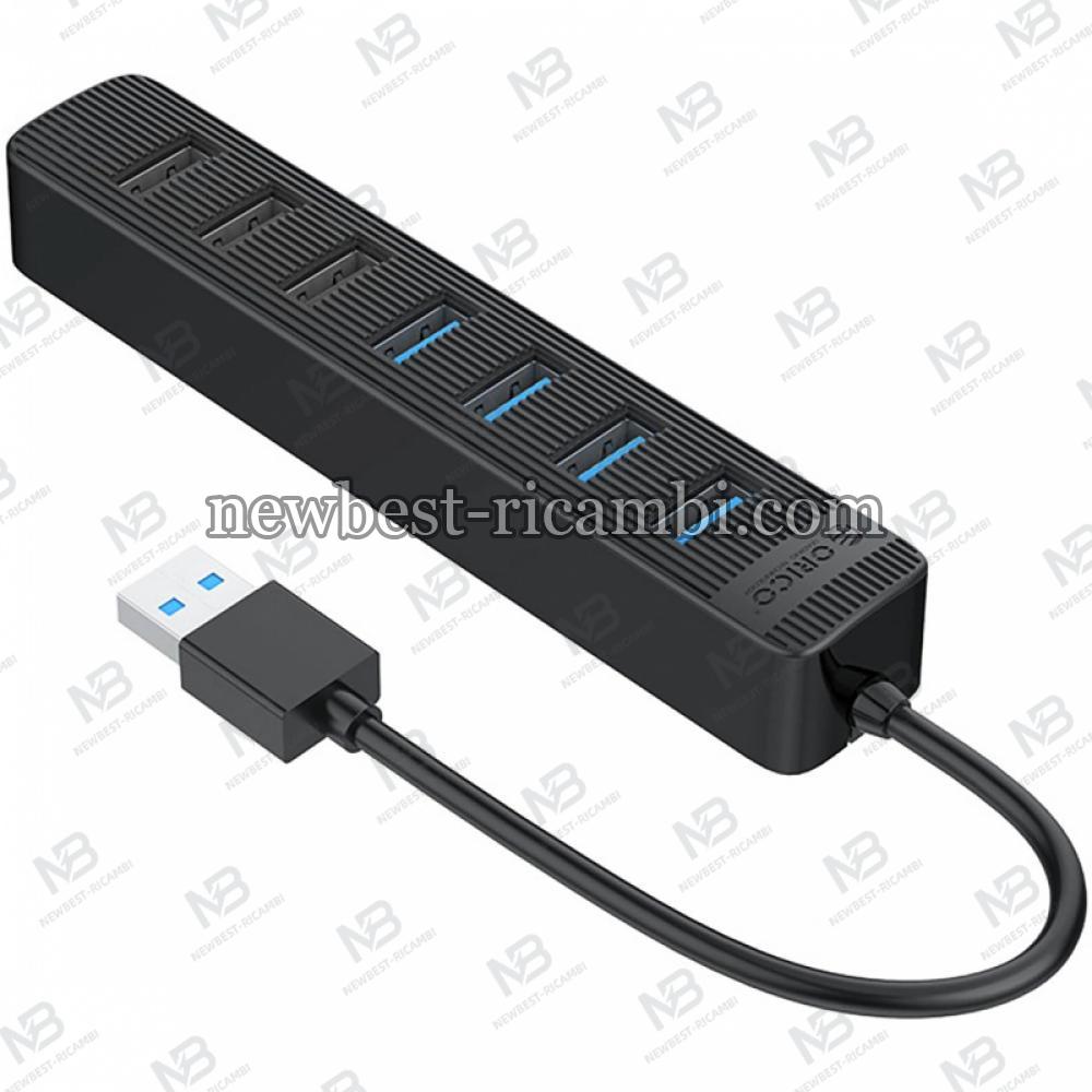 USB Hub Orico TWU32-4A-BK-EP-HU 1 x USB-A 3.1 - 3 x USB-A - 1 x USB-C Black in Blister
