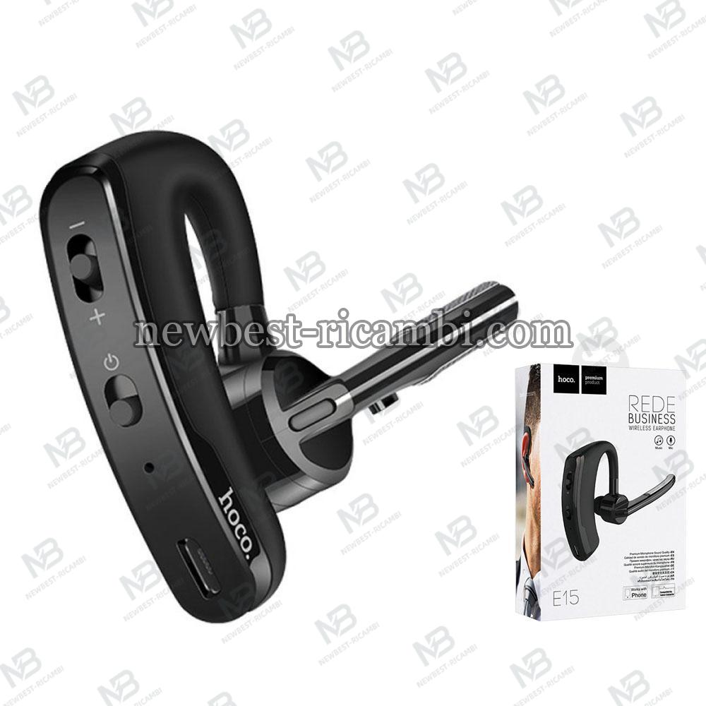Handsfree Bluetooth MultiPoint Hoco E15 Rede Business Black in Blister