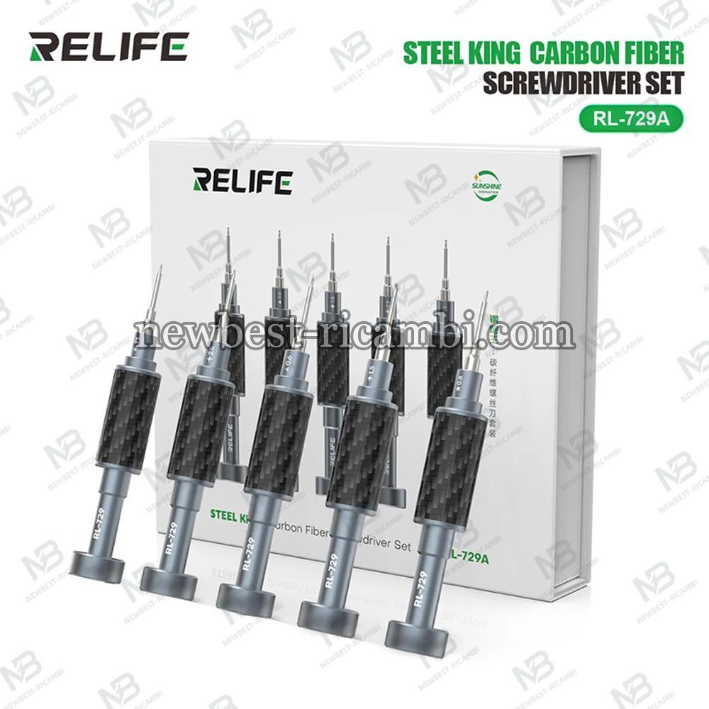 RELIFE RL-729A Steel Cannon King Carbon Fiber Screwdriver Set