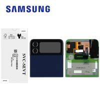 Samsung Galaxy Z Flip 4 F721 Outer Lcd Blue / Black Service Pack