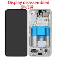 Samsung Galaxy S22 S901 Touch + Lcd + Frame White Disassembled Like New