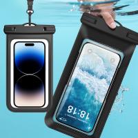 Waterproof Bag Eco-Leather For Smartphone 7.2" Black