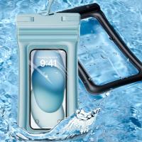 Floating Universal IPX8 Waterproof Smarphone Case 7.2" Blue
