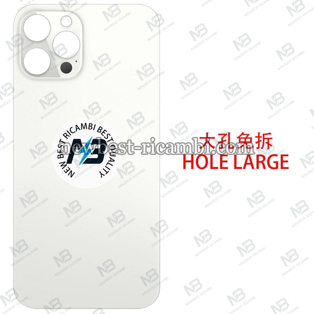 iPhone 12 Pro Back Cover Glass Camera Hole Large White