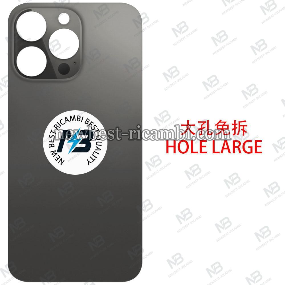 iPhone  13 Pro Back Cover Glass Hole Large Black
