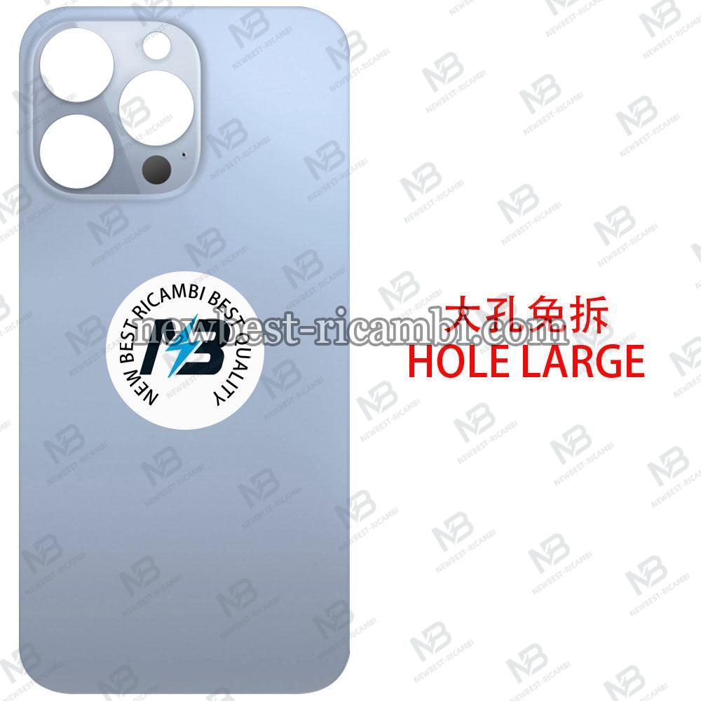 iPhone  13 Pro Back Cover Glass Hole Large Blue