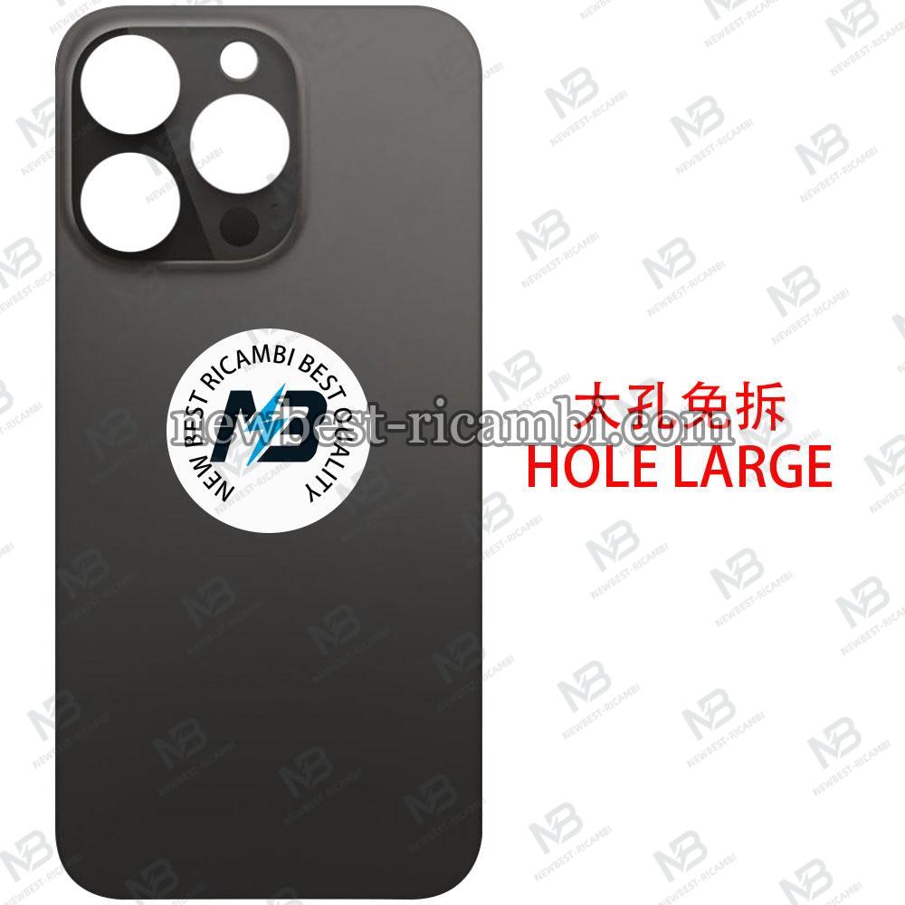 iPhone 14 Pro Max Back Cover Glass Hole Large Black