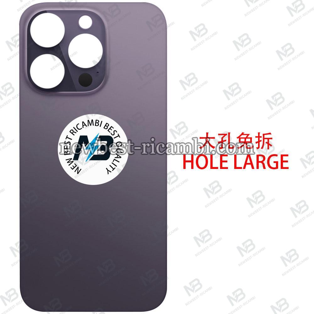 iPhone 14 Pro Max Back Cover Glass Hole Large Purple